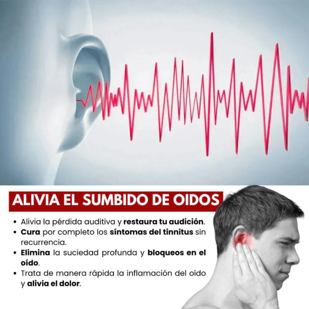 TINNIDROP - SPRAY LIMPIADOR DE OIDOS, ELIMINE PITIDOS INCOMODOS