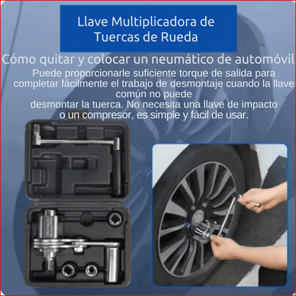 MULTIPLICADOR DE TORSION PARA LLANTAS - LLAVE DE FUERZA PARA MECANICOS