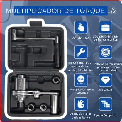 MULTIPLICADOR DE TORSION PARA LLANTAS - LLAVE DE FUERZA PARA MECANICOS