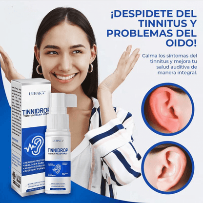 TINNIDROP - SPRAY LIMPIADOR DE OIDOS, ELIMINE PITIDOS INCOMODOS