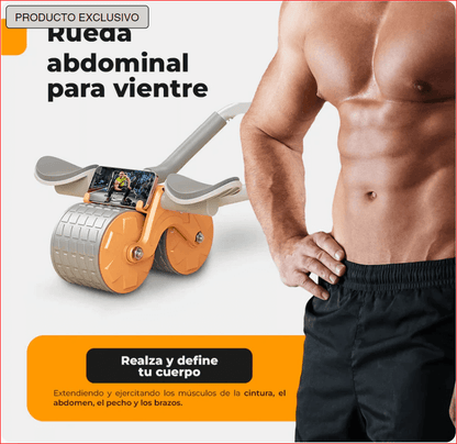 RUEDA ABDOMINAL CON REPOSA CODOS - ABS-MAX™