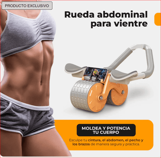 RUEDA ABDOMINAL CON REPOSA CODOS - ABS-MAX™