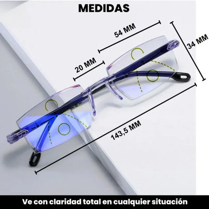 GAFAS BIFOCALES PARA VER DE LEJOS Y DE CERCA - DESCANSA LOS OJOS