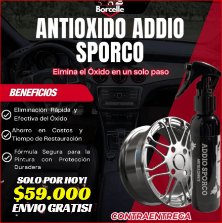 ELIMINADOR DE OXIDO PARA PIEZAS AUTOMOTRICES, INDUSTRIALES Y MECANICAS 500 ML