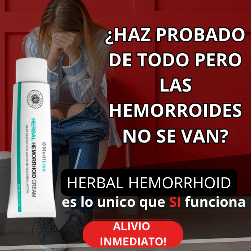 CREMA HERBAL PARA HEMORROIDES - Alivio rapido al Dolor y la Picazon