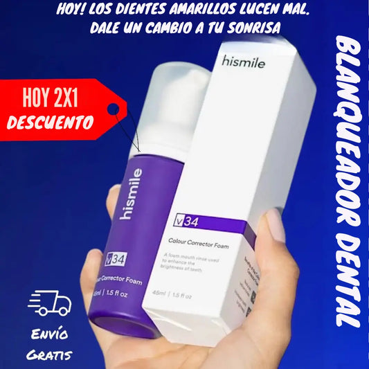 BLANQUEADOR DENTALHISMILE ORIGINAL® SOLO HOY PAGA 2 LLEVA 3