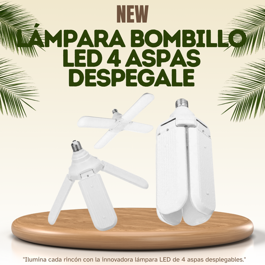 LAMPARA LED 4 ASPAS 4500 LUMENES